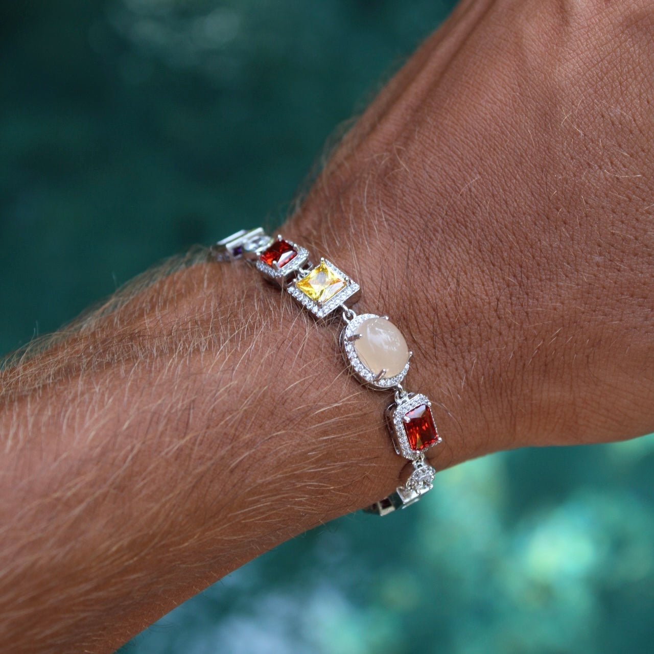 BRACELET DE GEMMES - ARGENT - SAINT LEONE