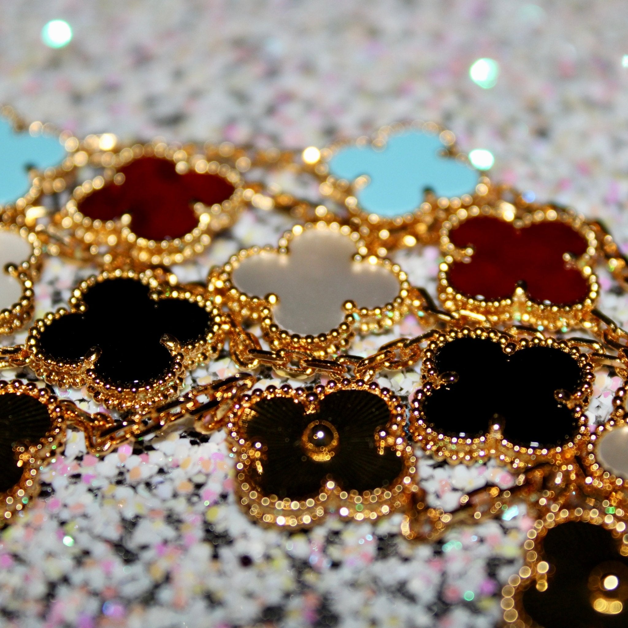 BRACELET TRÈFLE - NOIR - SAINT LEONE