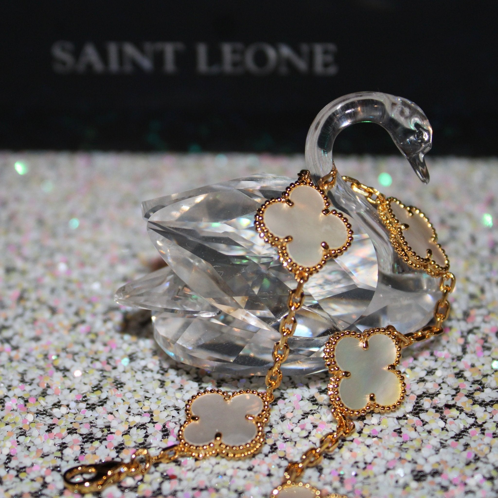 BRACELET TRÈFLE - PERLE - SAINT LEONE