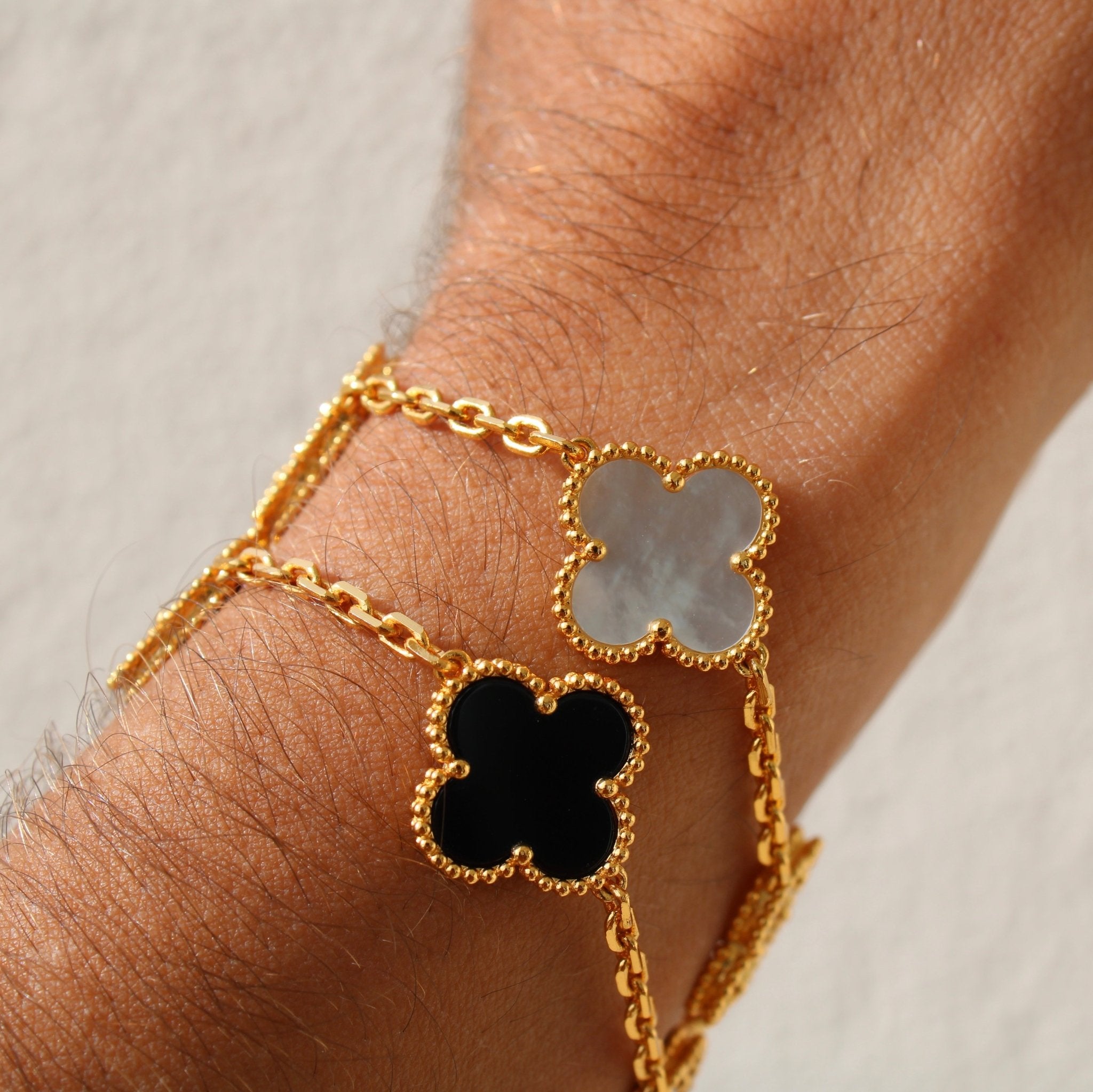 BRACELET TRÈFLE - PERLE - SAINT LEONE