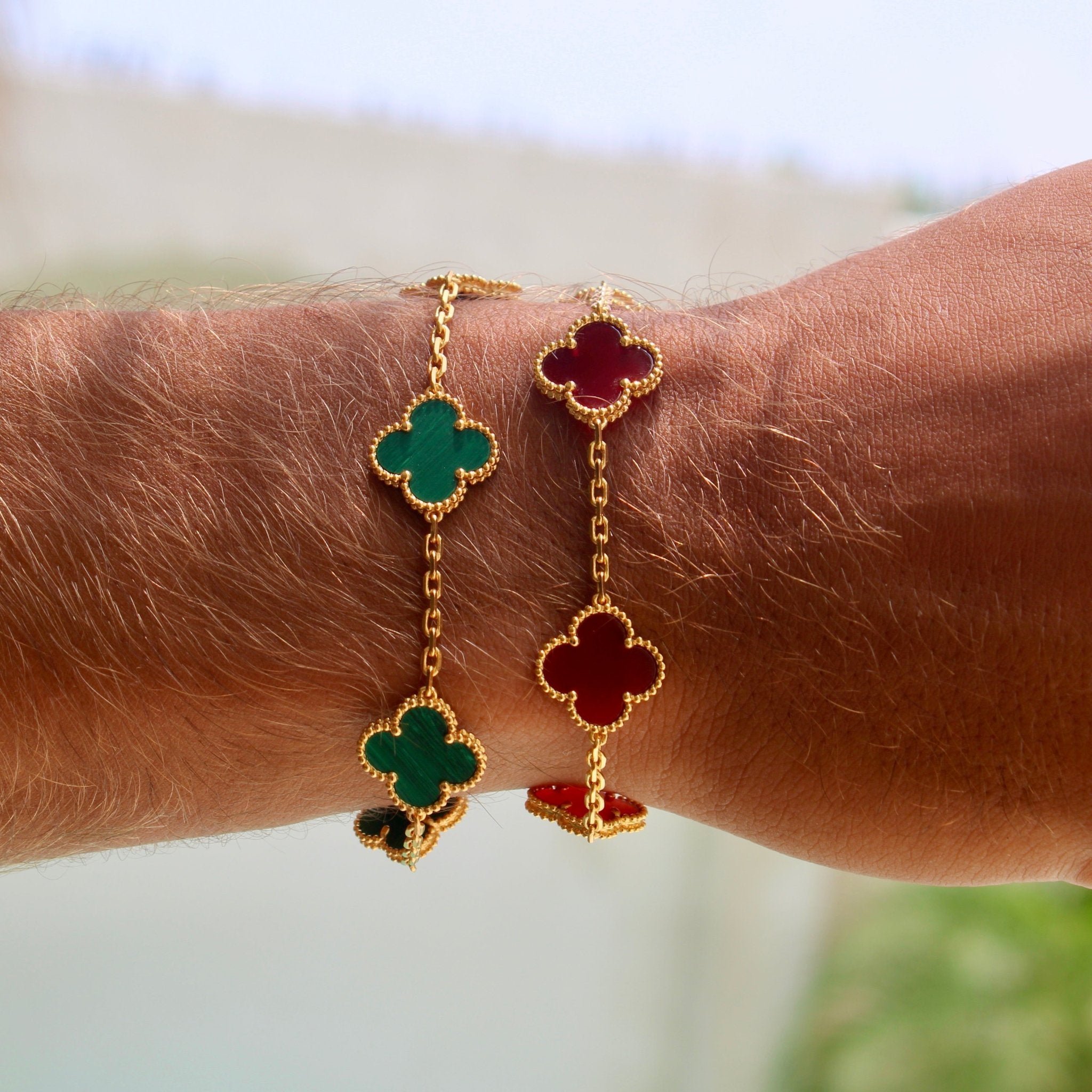 BRACELET TRÈFLE - VERT - SAINT LEONE