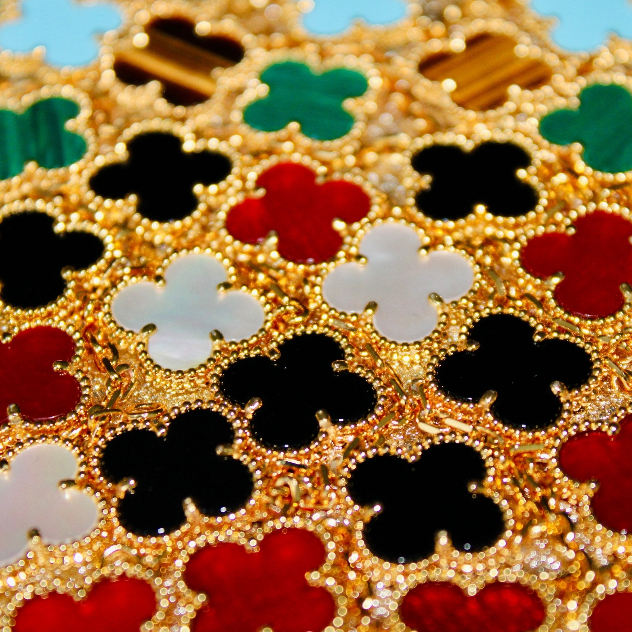 BRACELET TRÈFLE - NOIR - SAINT LEONE