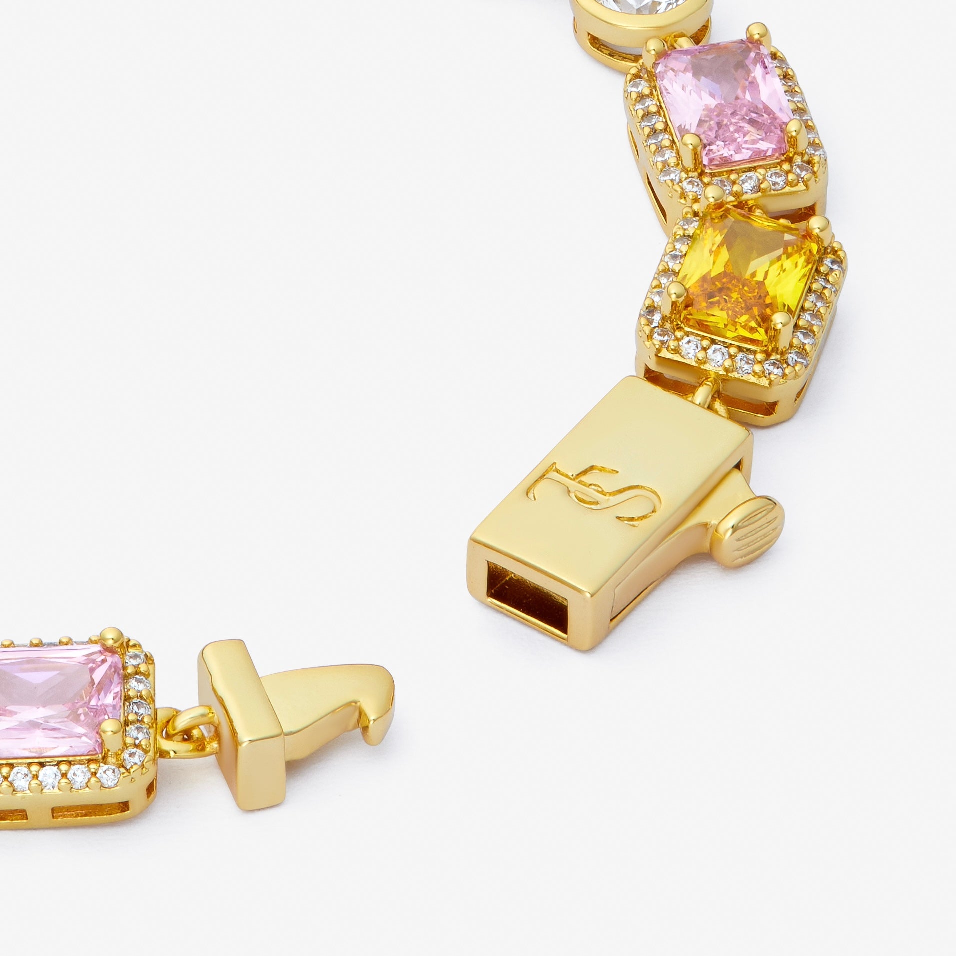 BRACELET CRUCIFIX - OR - SAINT LEONE