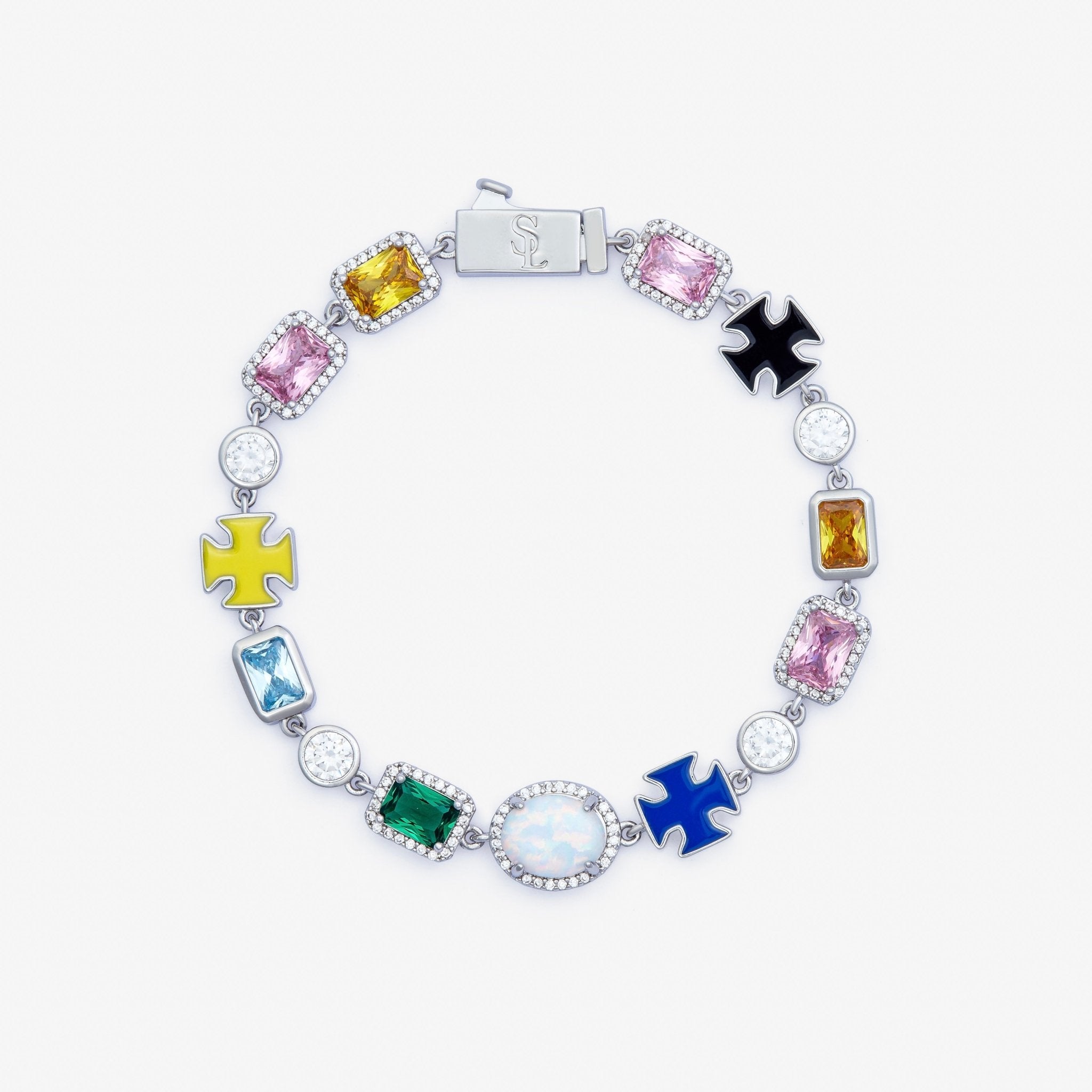 BRACELET CRUCIFIX - ARGENT - SAINT LEONE