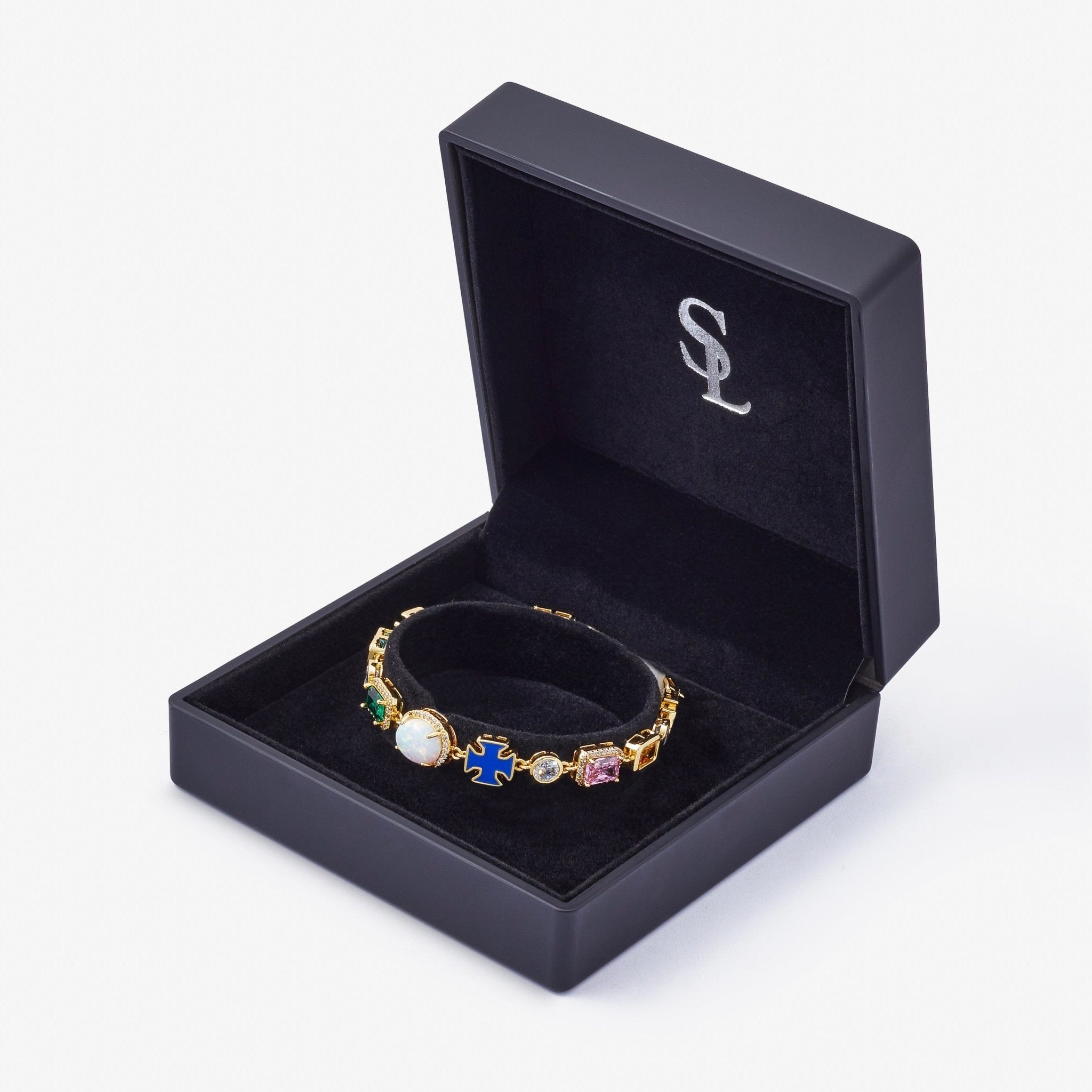 BRACELET CRUCIFIX - OR - SAINT LEONE