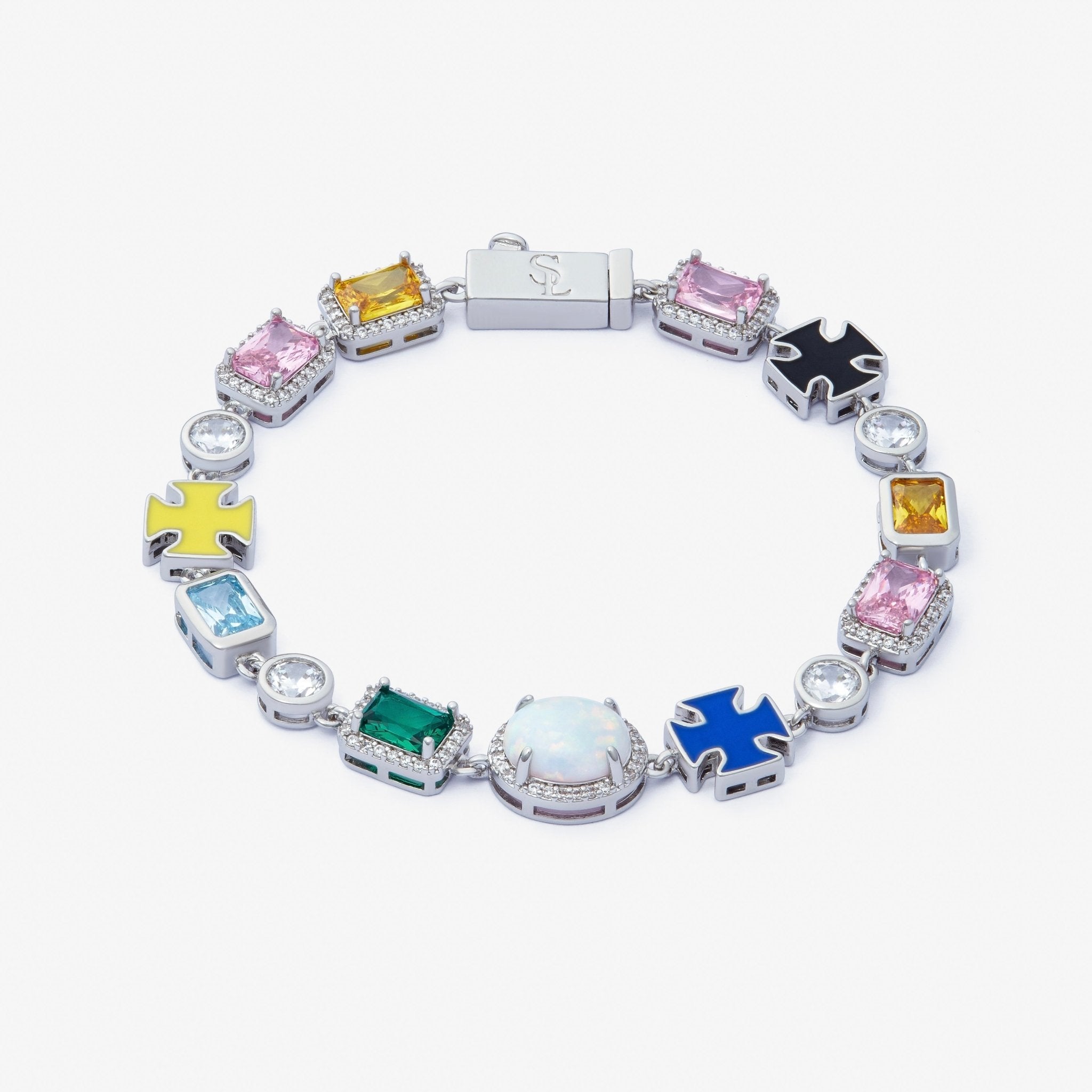 BRACELET CRUCIFIX - ARGENT - SAINT LEONE