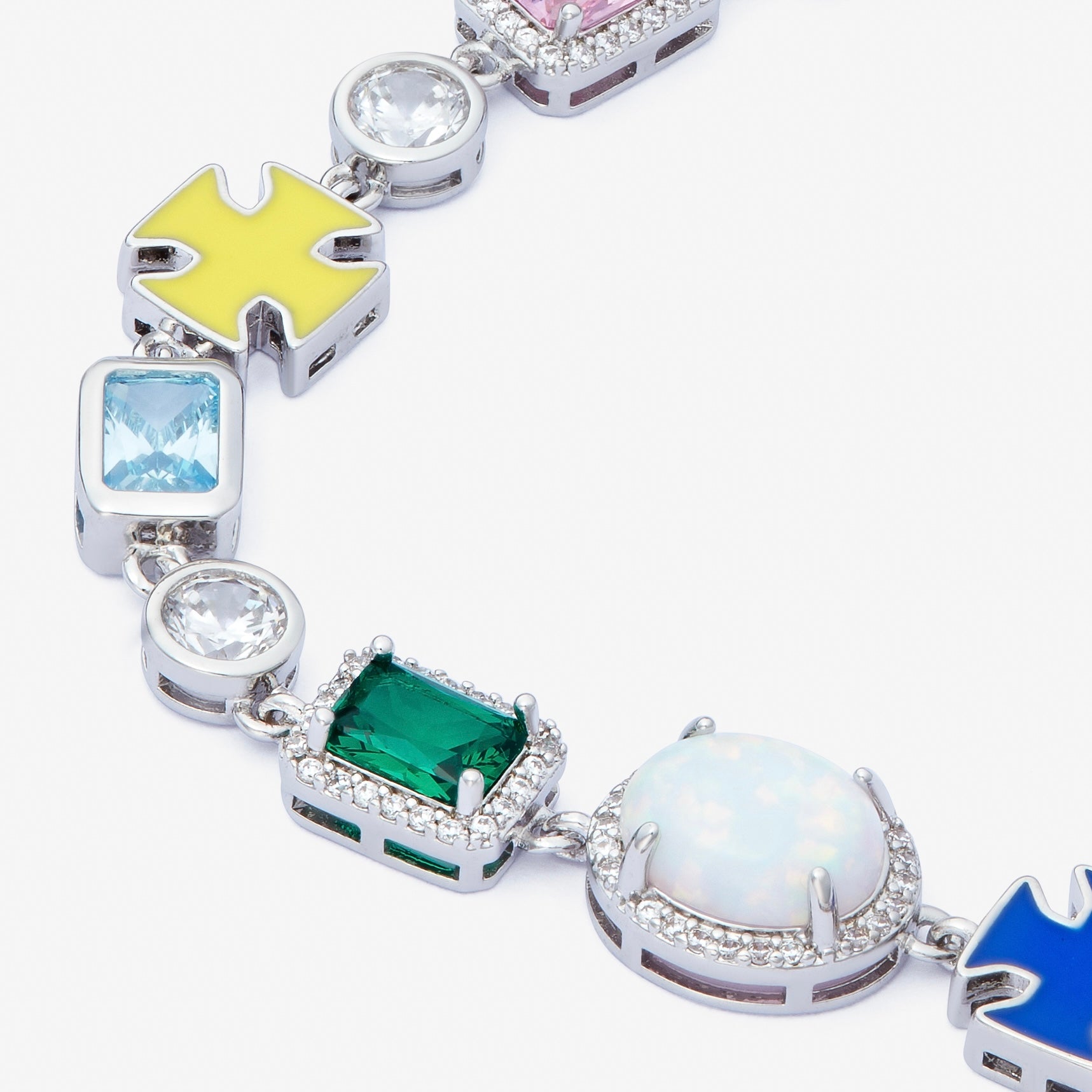 BRACELET CRUCIFIX - ARGENT - SAINT LEONE