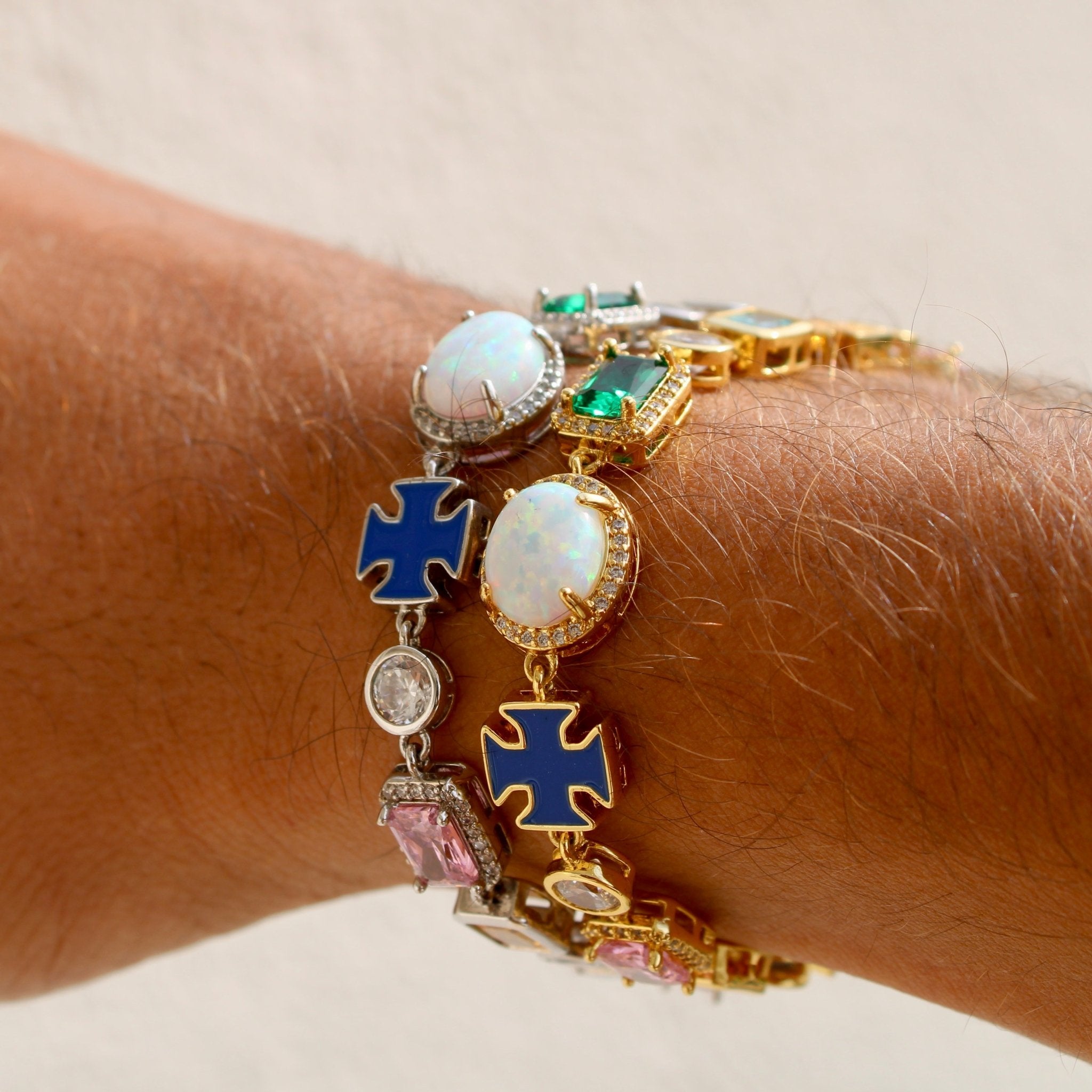 BRACELET CRUCIFIX - ARGENT - SAINT LEONE