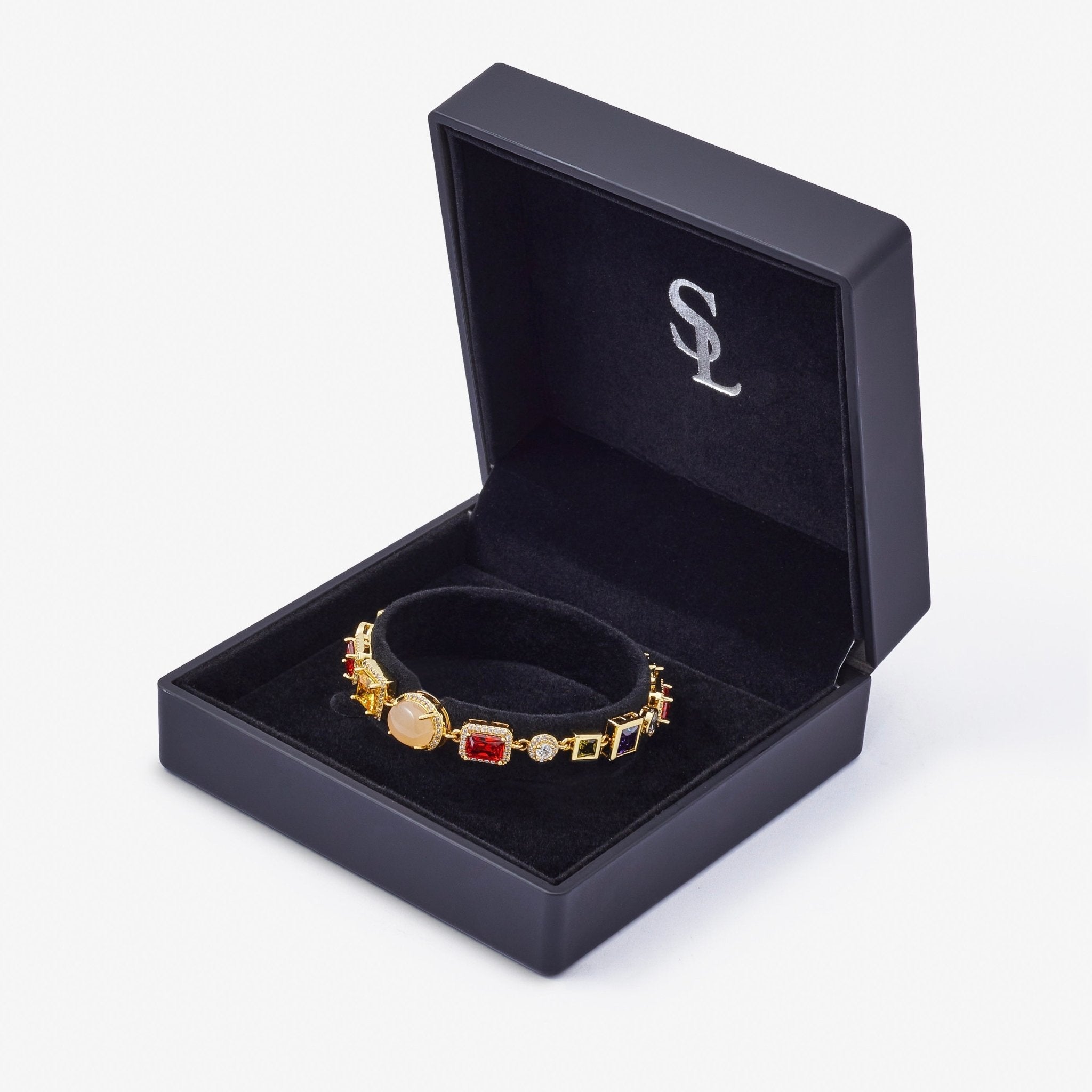 BRACELET DE GEMMES - OR - SAINT LEONE