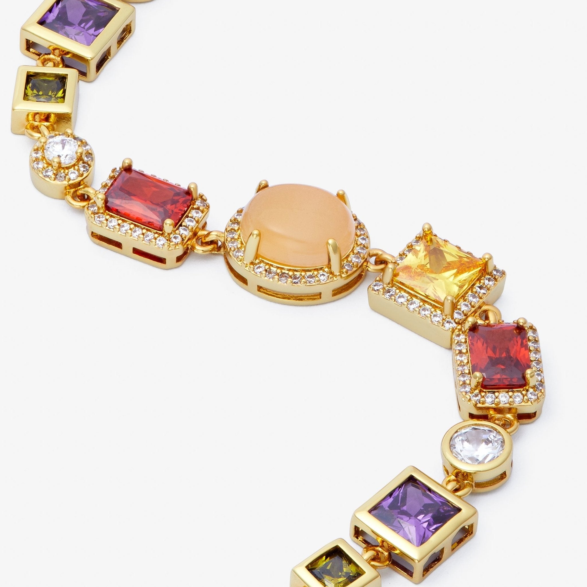 BRACELET DE GEMMES - OR - SAINT LEONE