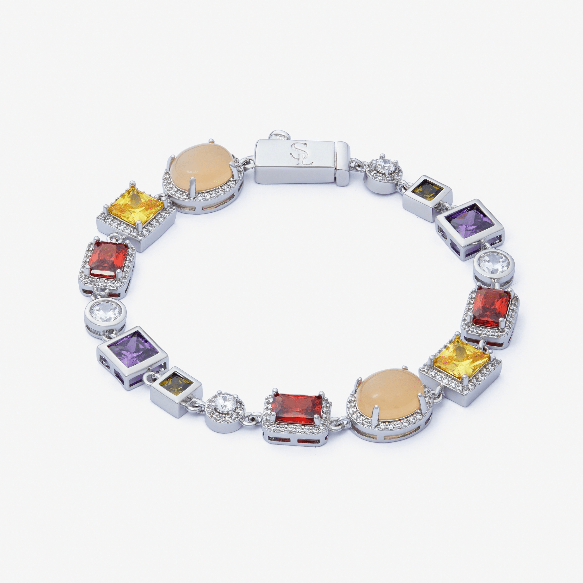 BRACELET DE GEMMES - ARGENT - SAINT LEONE