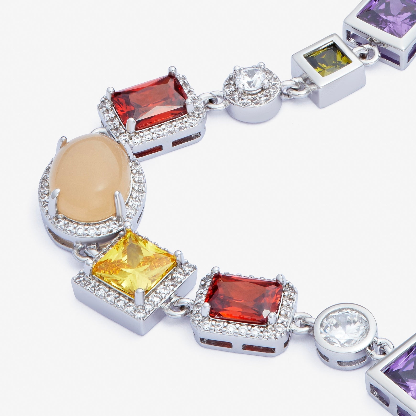 BRACELET DE GEMMES - ARGENT - SAINT LEONE