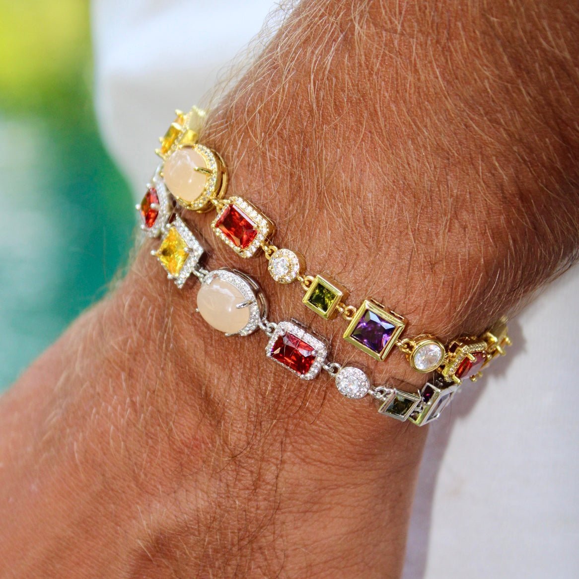 BRACELET DE GEMMES - ARGENT - SAINT LEONE