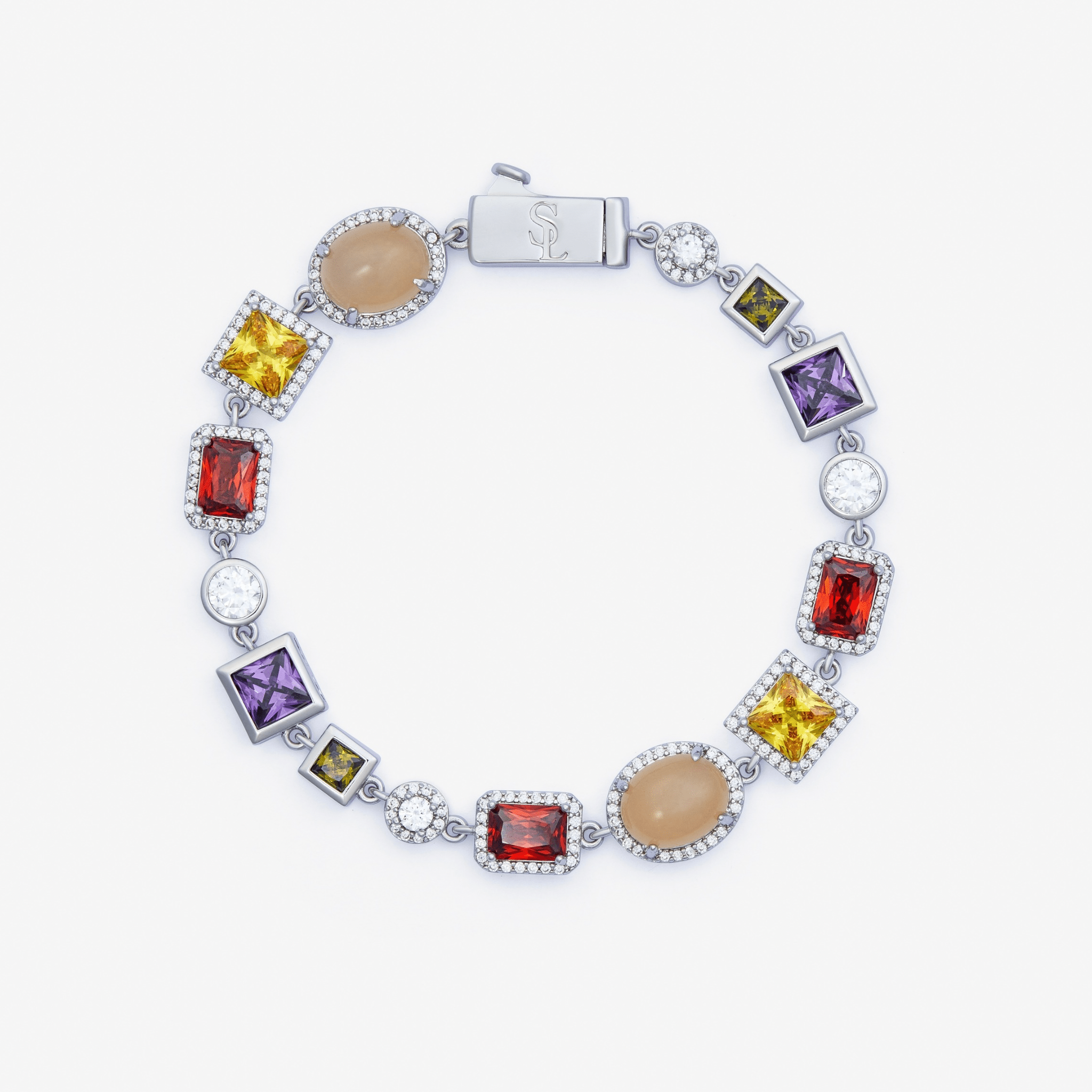 BRACELET DE GEMMES - ARGENT - SAINT LEONE