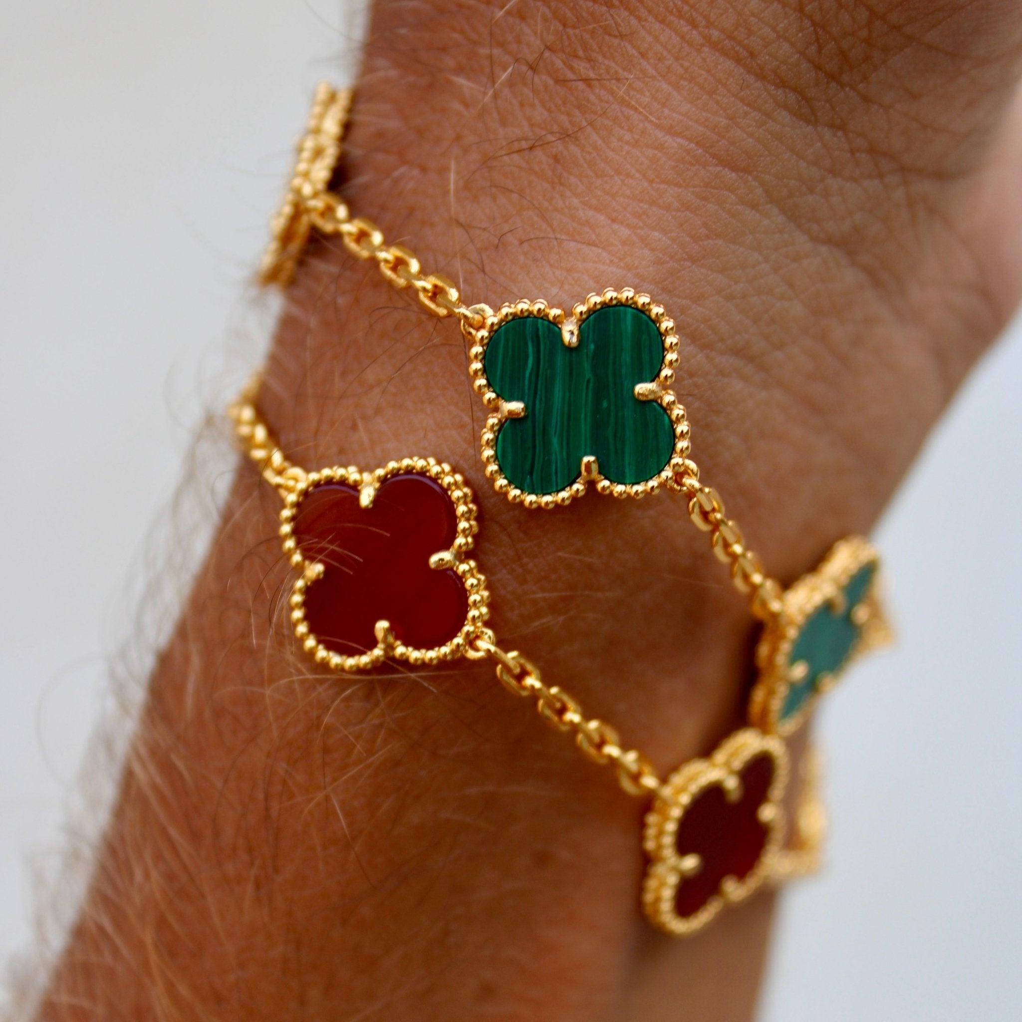 BRACELET TRÈFLE - VERT - SAINT LEONE