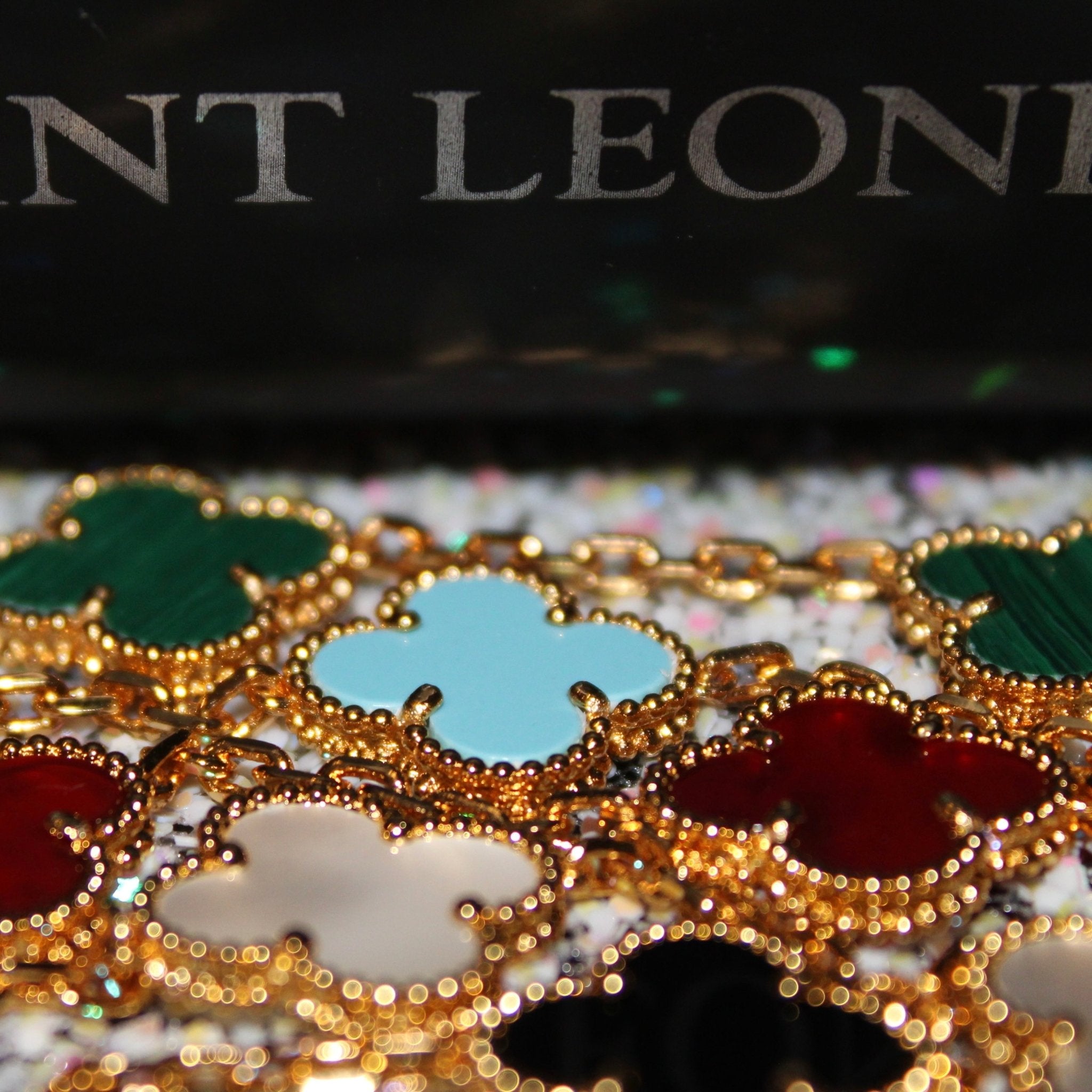 BRACELET TRÈFLE - BLEU - SAINT LEONE