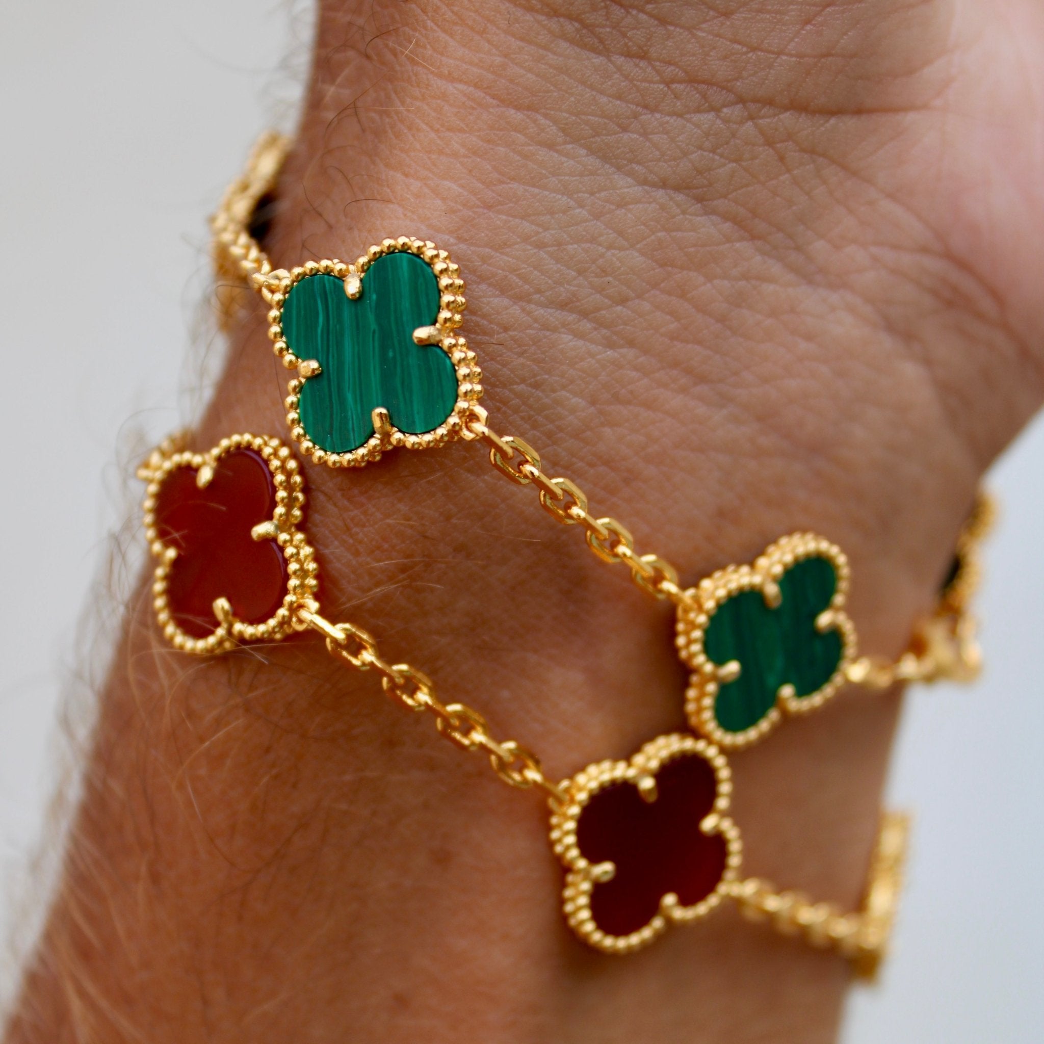 BRACELET TRÈFLE - VERT - SAINT LEONE