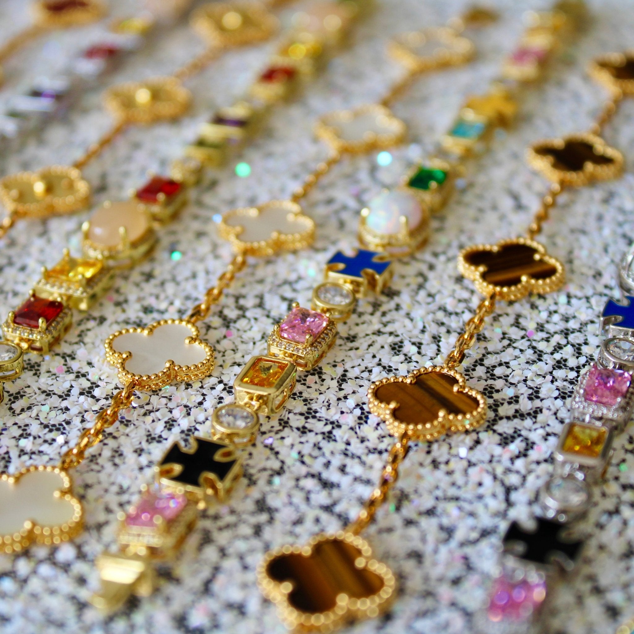 BRACELET TRÈFLE - MARBRE - SAINT LEONE