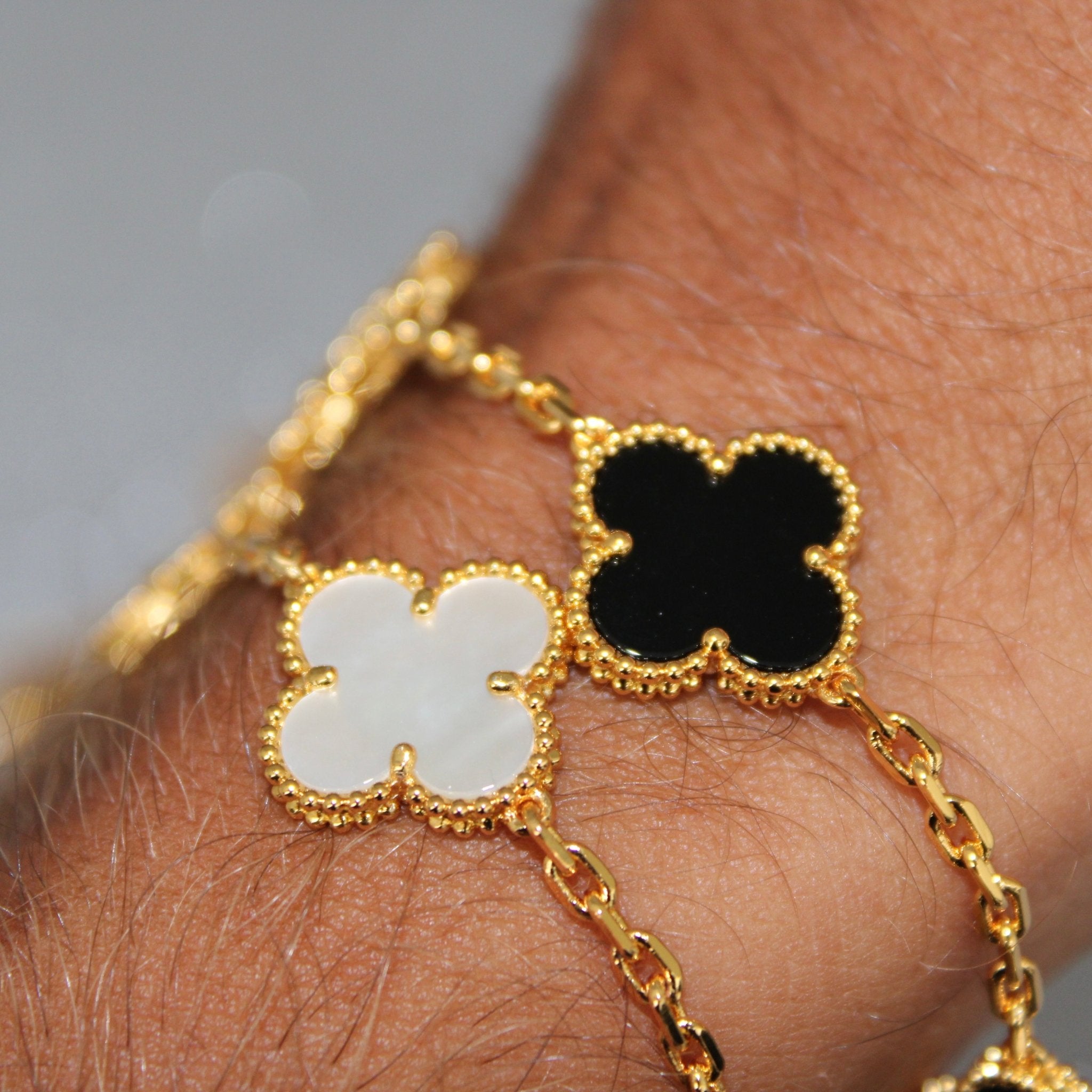 BRACELET TRÈFLE - PERLE - SAINT LEONE