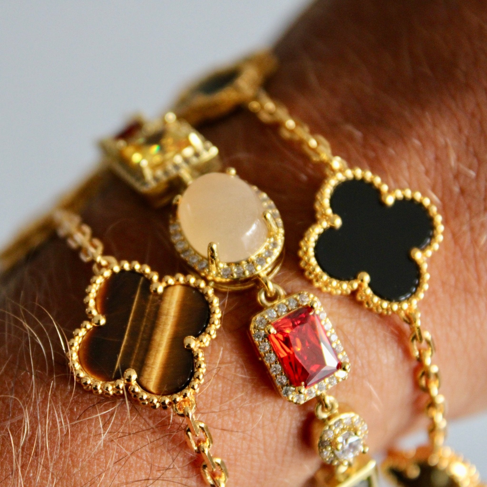 BRACELET TRÈFLE - MARBRE - SAINT LEONE