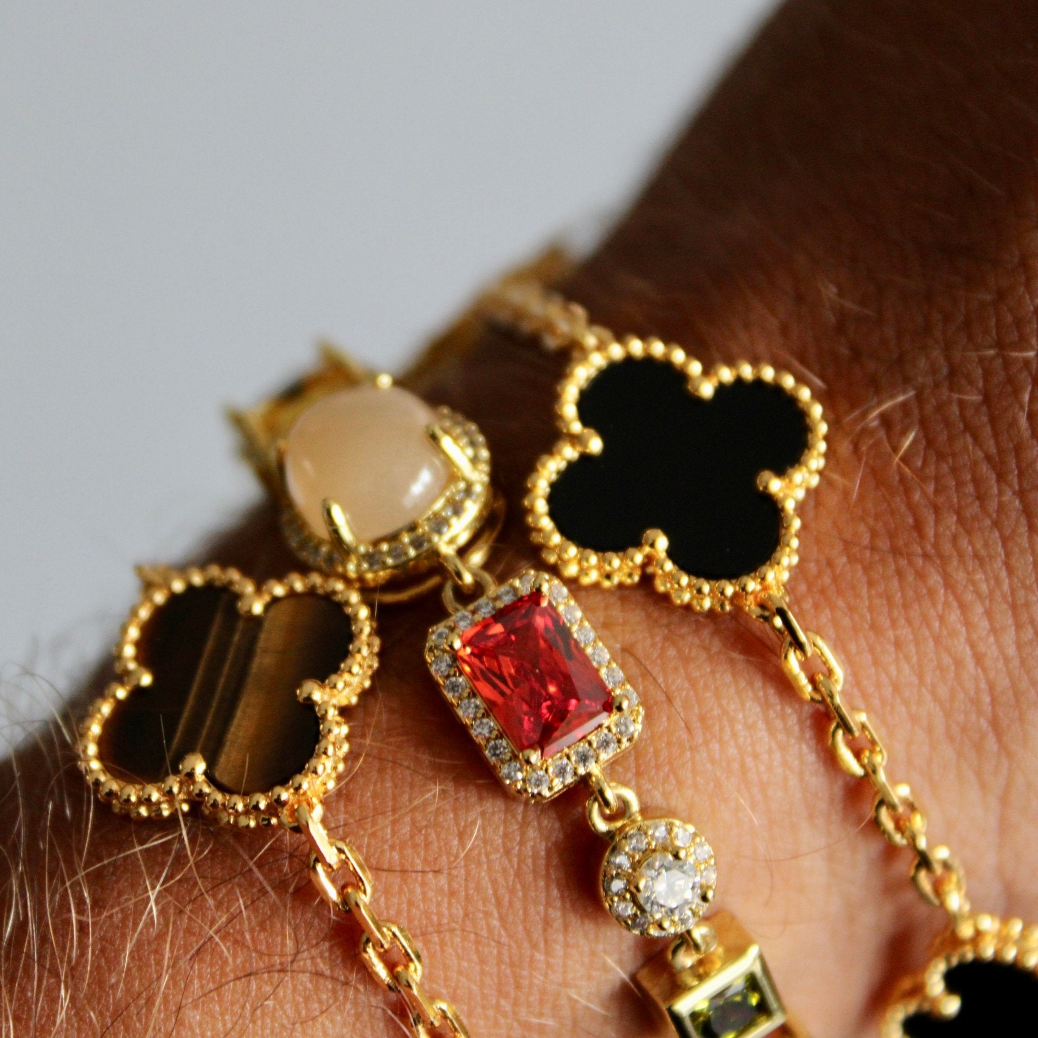 BRACELET TRÈFLE - MARBRE - SAINT LEONE