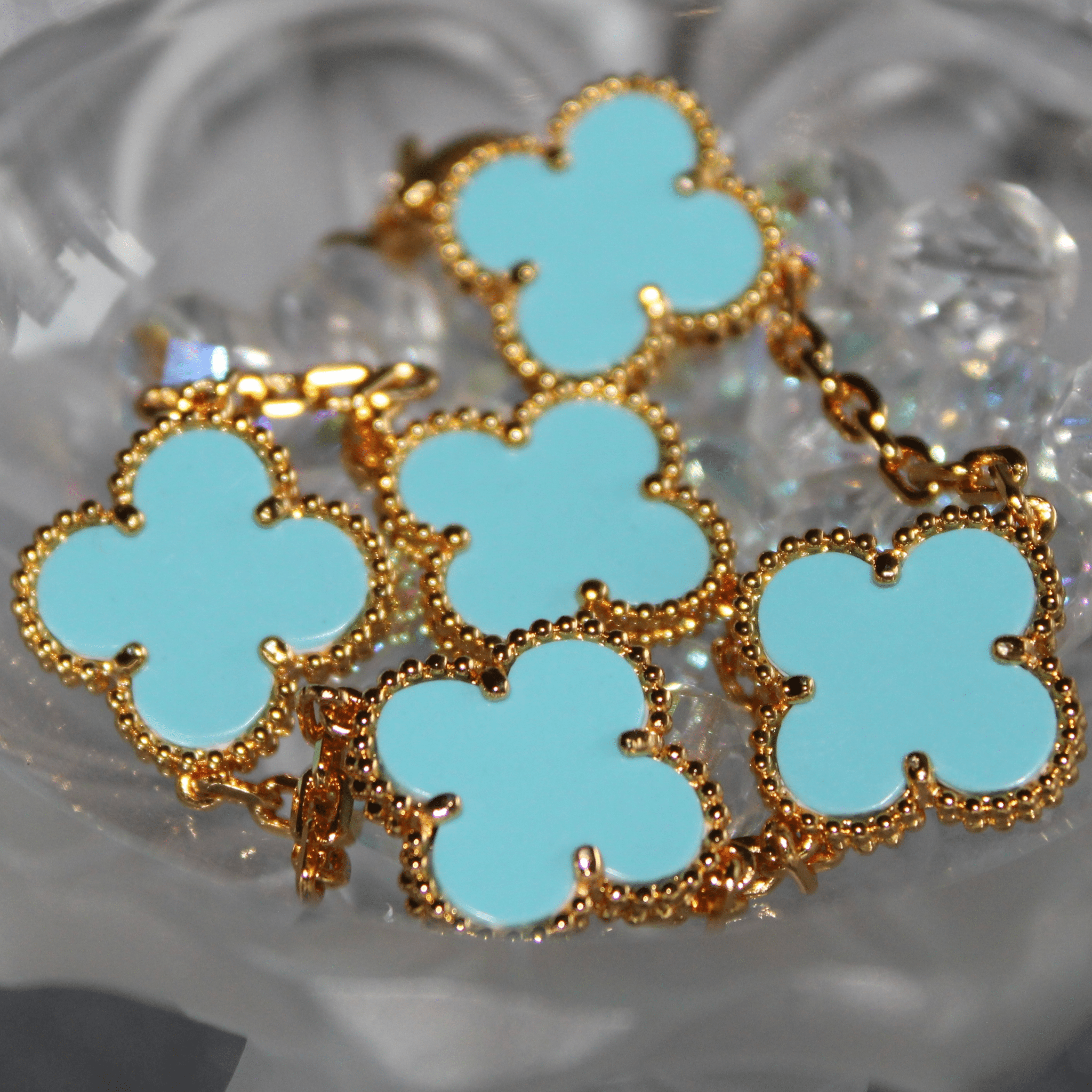 BRACELET TRÈFLE - BLEU - SAINT LEONE