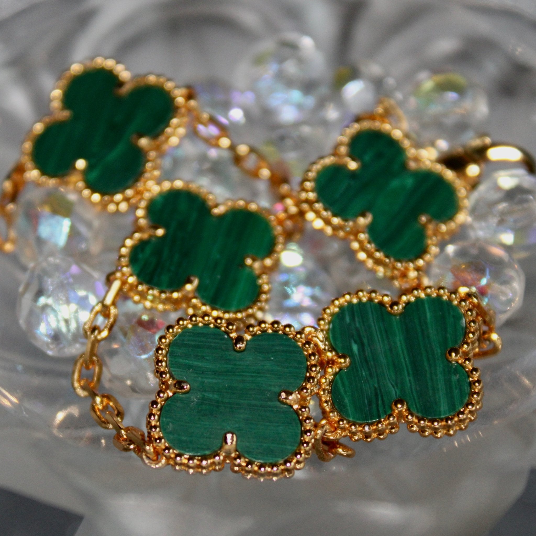 BRACELET TRÈFLE - VERT - SAINT LEONE