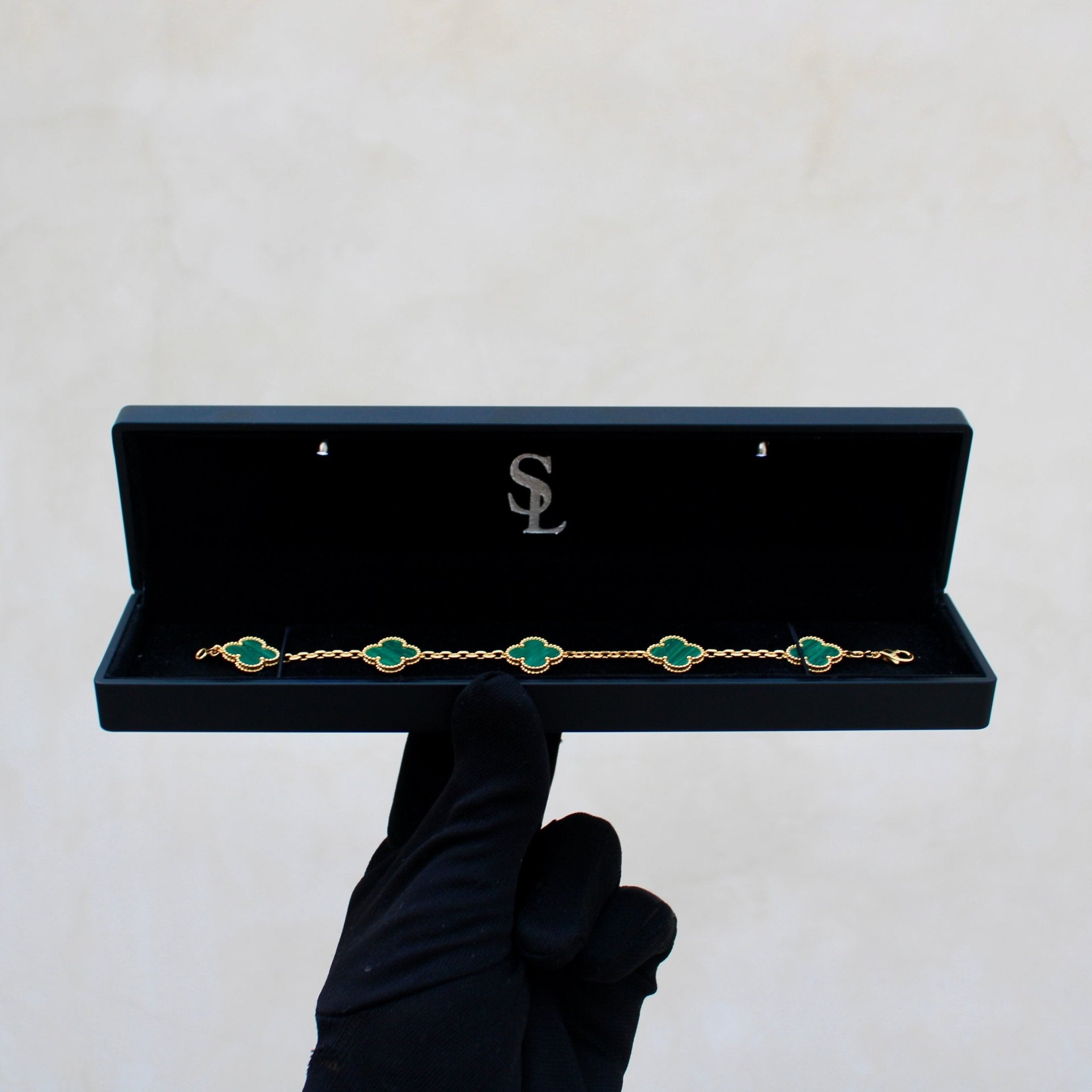 BRACELET TRÈFLE - VERT - SAINT LEONE