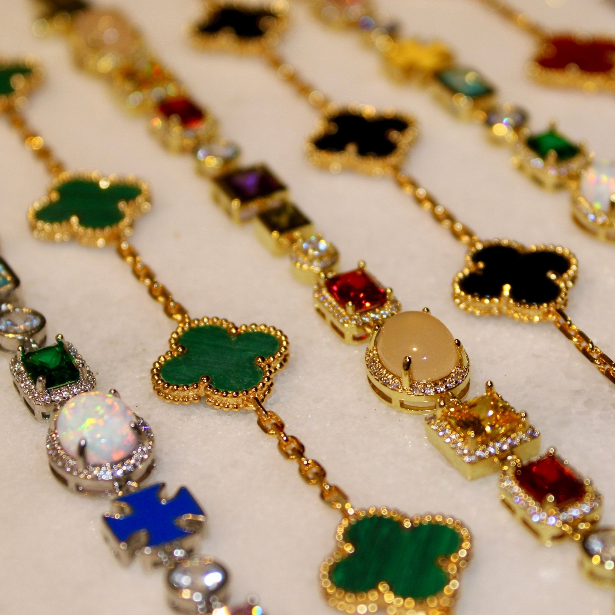 BRACELET TRÈFLE - VERT - SAINT LEONE