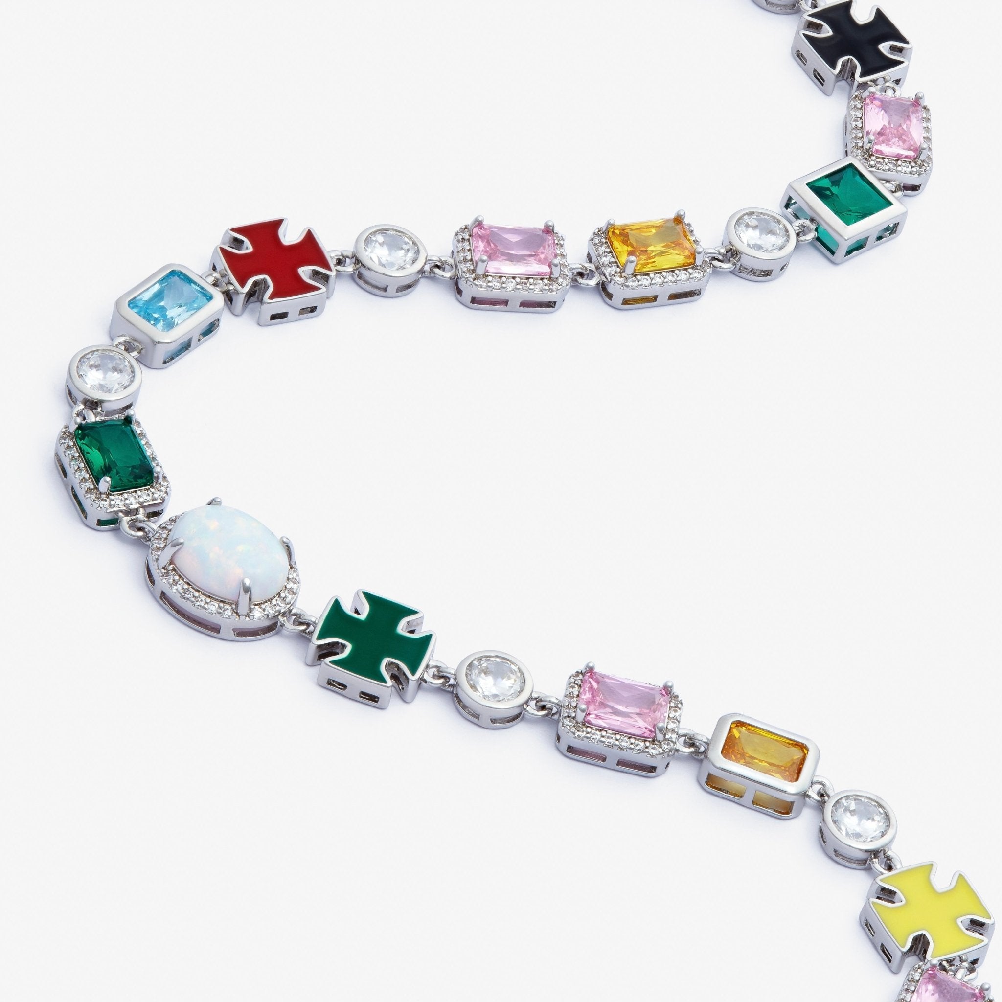 COLLIER CRUCIFIX - ARGENT - SAINT LEONE