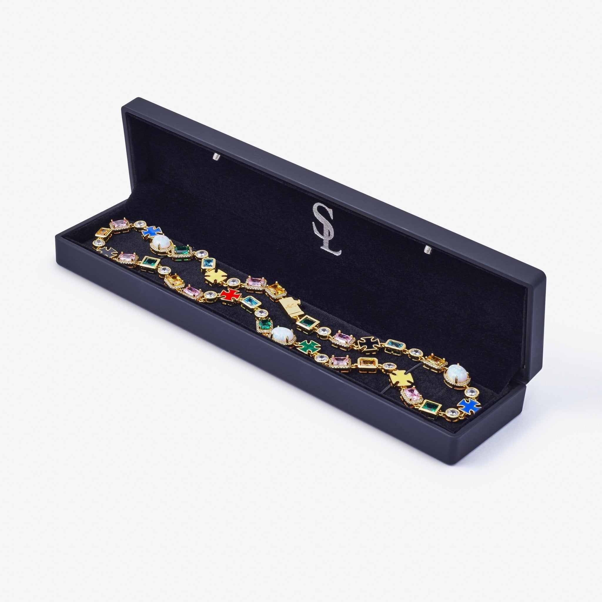 COLLIER CRUCIFIX - OR - SAINT LEONE