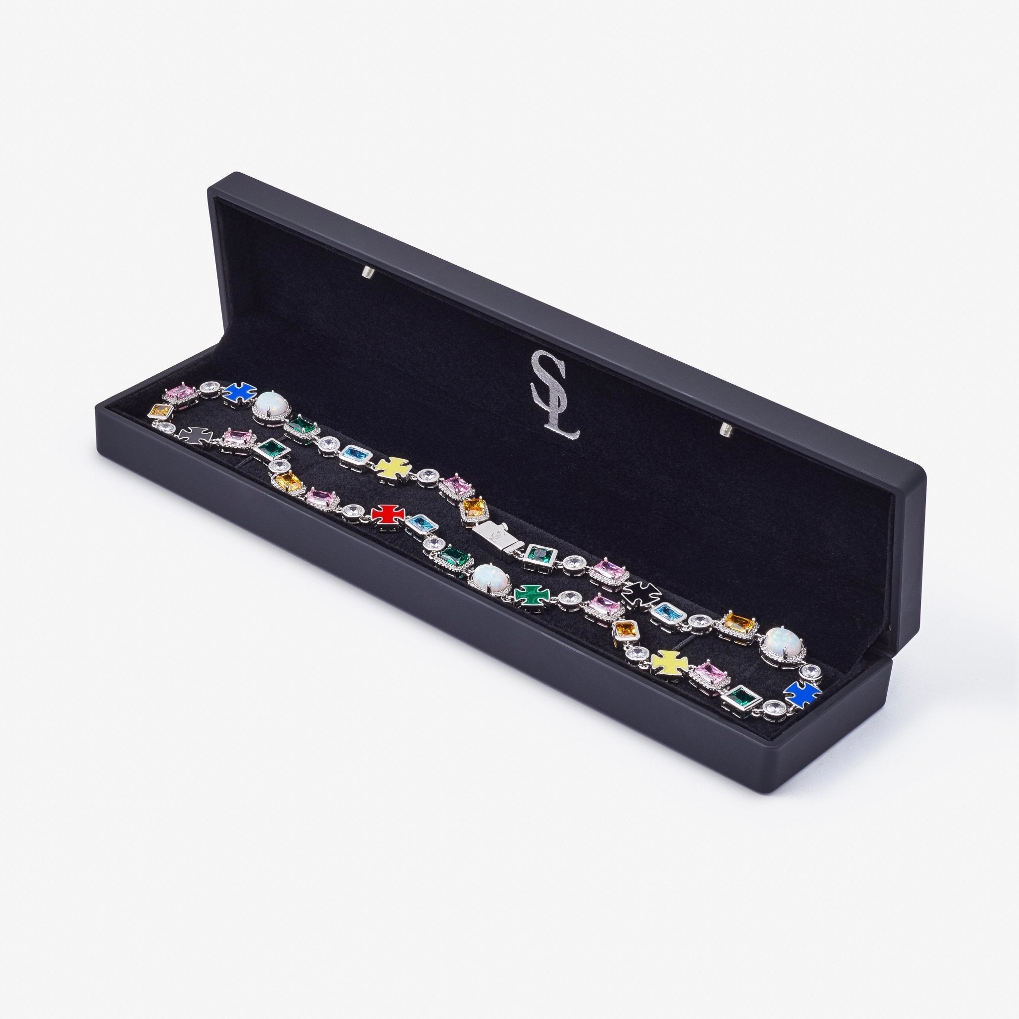 COLLIER CRUCIFIX - ARGENT - SAINT LEONE